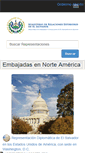 Mobile Screenshot of embajadasyconsulados.rree.gob.sv