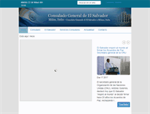 Tablet Screenshot of consuladomilan.rree.gob.sv