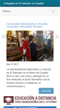 Mobile Screenshot of embajadaespana.rree.gob.sv